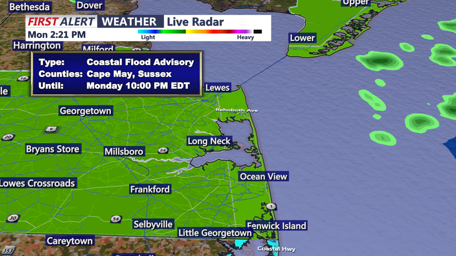 COASTAL FLOOD ADVISORY - SUSSEX COUNTY