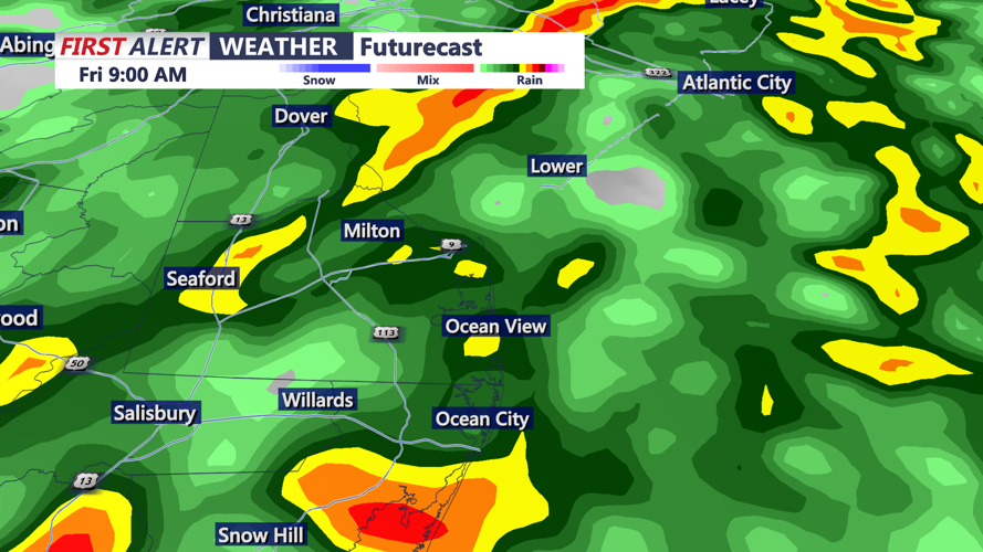FUTURECAST RAINFALL FRIDAY MORNING