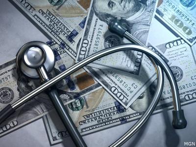 stethoscope and money