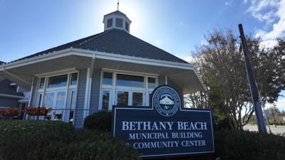 Town of Bethany Beach municipal building, which is located off of Route 1. 