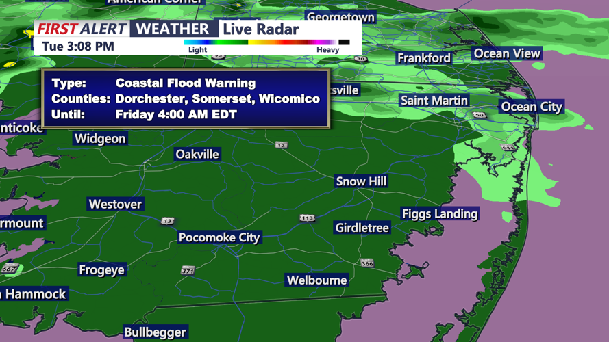 COASTAL FLOOD WARNING - DELMARVA