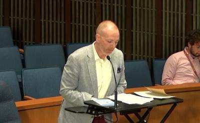 James Spadola speaks during a Wilmington City Council meeting on May 7, 2026