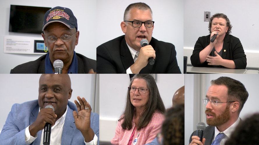 Panelists for the Southern Delaware Alliance for Racial Justice Town Hall at the Lewes Public Library which addressed hate crimes in Sussex County