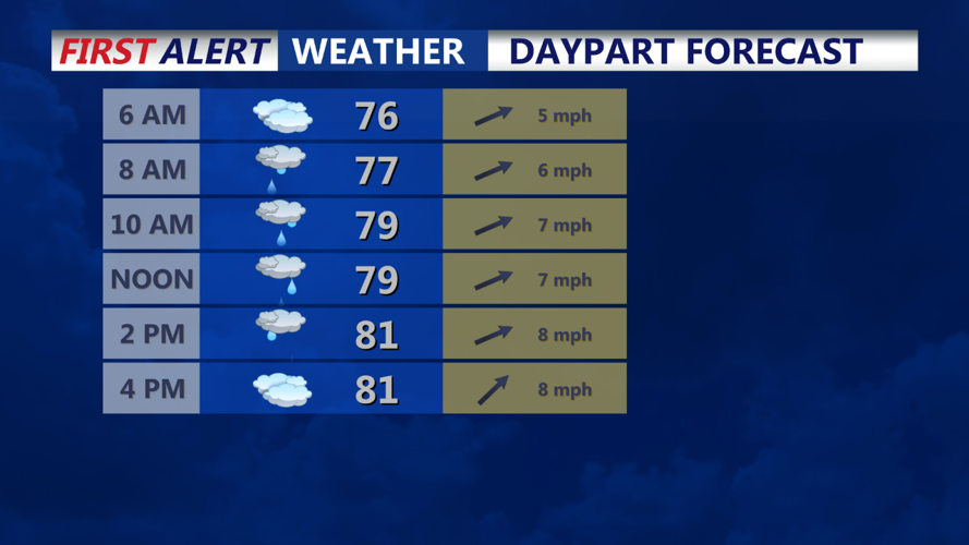 Daypart Hourly Forecast