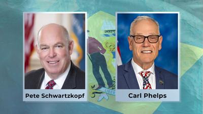 Incumbent Democrat Pete Schwartzkopf and Republican Carl Phelps