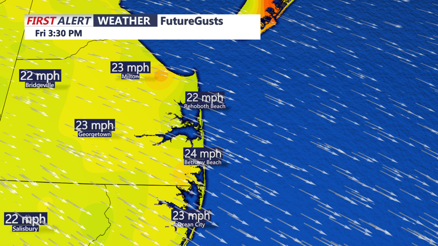 FUTURE WIND GUSTS - SUSSEX