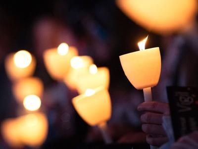 Candle vigil for Charlie Kirk in Georgetown
