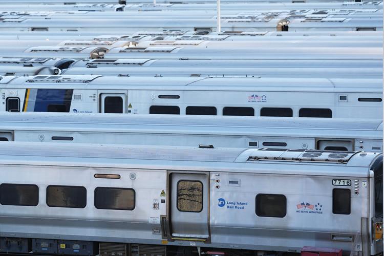 Photos show strike action as North America’s largest commuter rail system shuts down