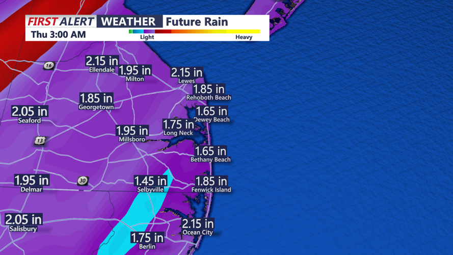 rain amounts