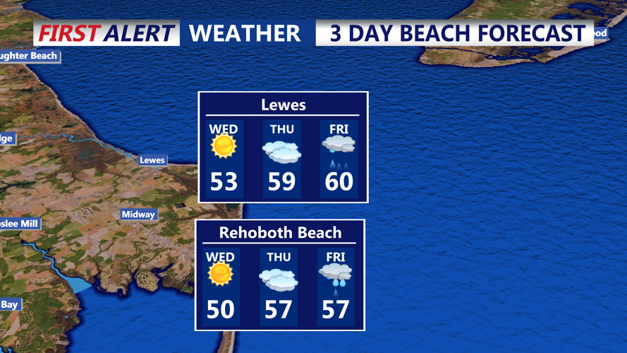 3 DAY BEACH FORECAST LEWES