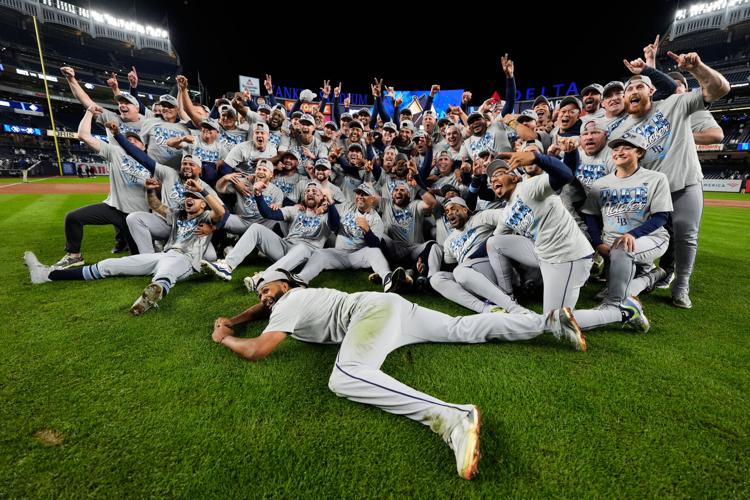 APTOPIX ALDS Rays Yankees Baseball