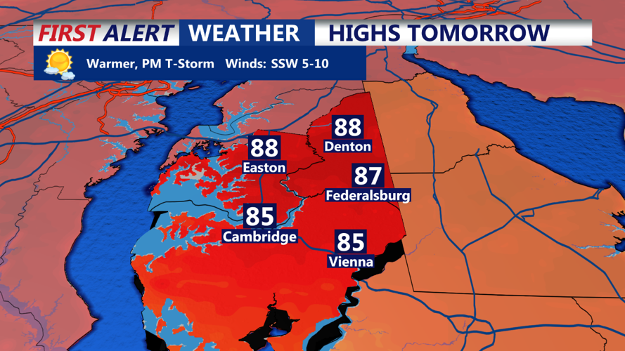 Eastern Shore MON Highs
