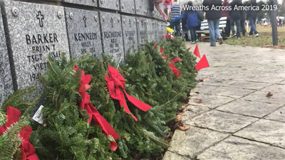 Wreaths Honoring Veterans Arrive Today at the Delaware Veterans Memorial Cemetery By Motorcycle Escort