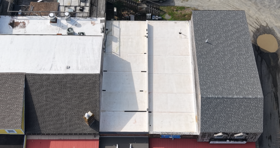 The roof rebuilt.
