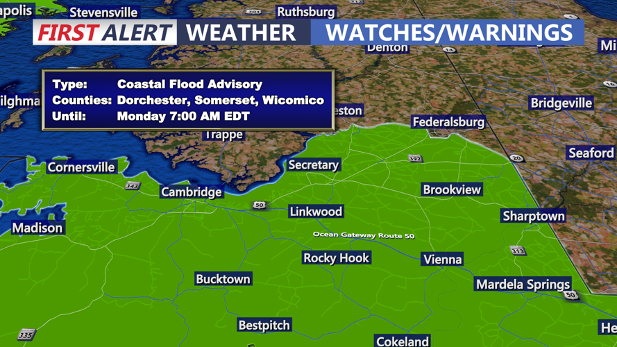 COASTAL FLOOD ADVISORY - CAMBRIDGE