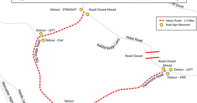 Hotel Road Bridge replacement to close road in Bishopville