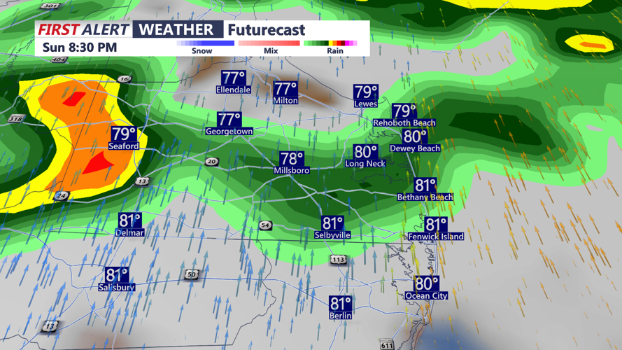 FUTURECAST FOR SUNDAY