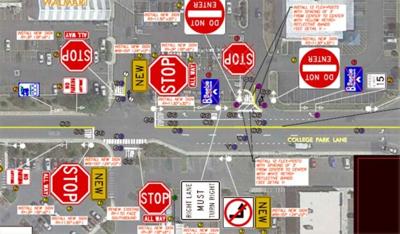 College Park Lane safety improvements shown at a Georgetown Town Council Meeting in June