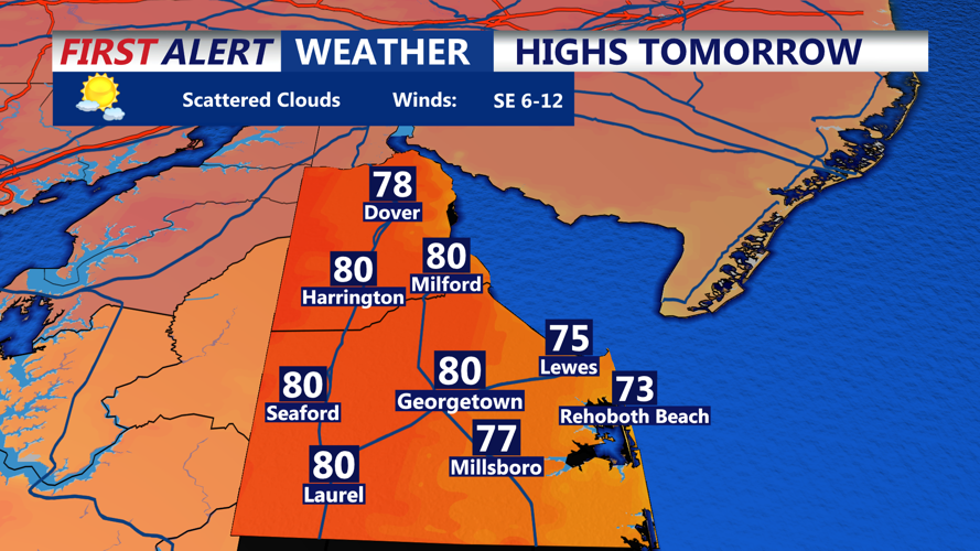 HIGHS TOMORROW SUSSEX