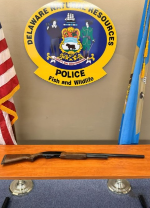 Seized shotgun