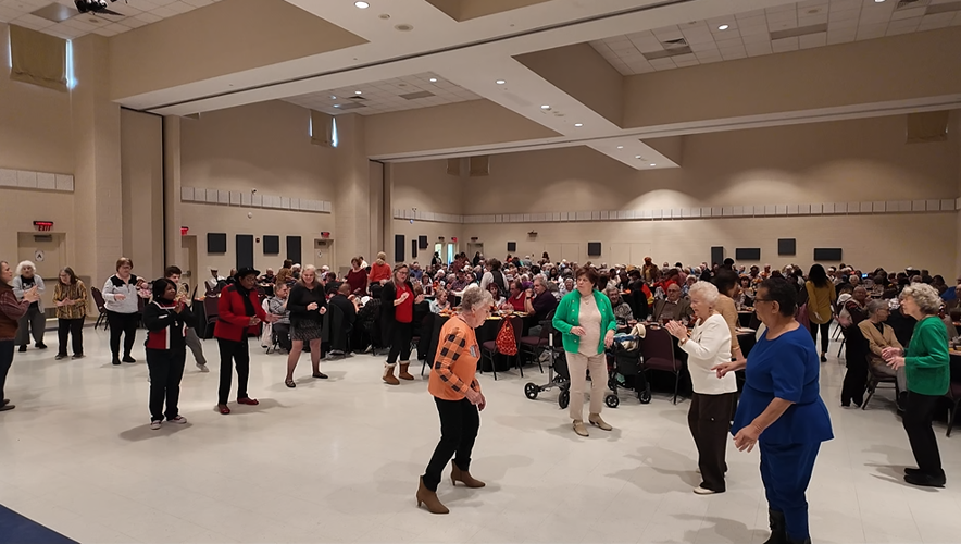 Seniors dancing