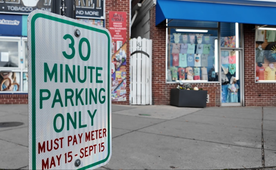 Parking sign on Rehoboth Ave