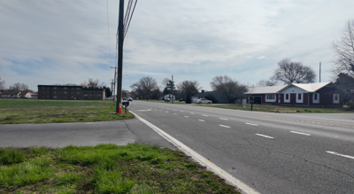 Right now there are gaps leading people to walk on the shoulder of the road.