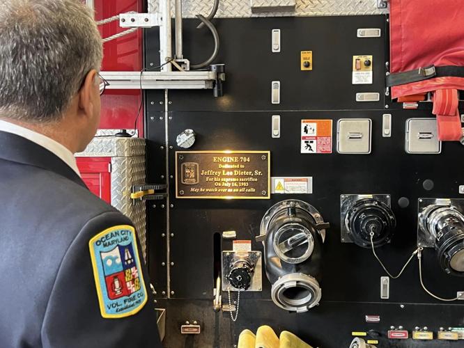 Engine 704 dedicated to Jeffrey Dieter