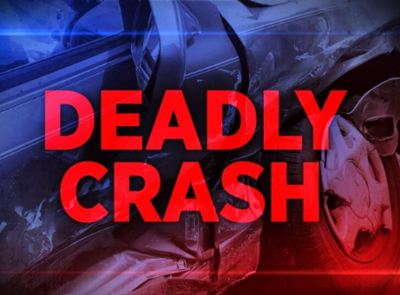 A graphic that says deadly crash.