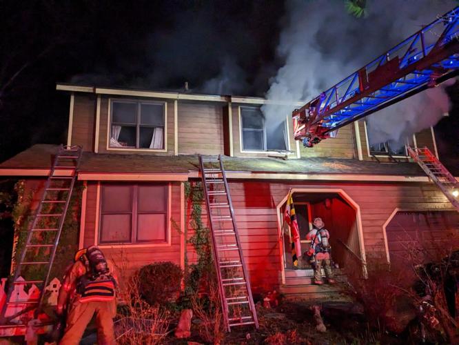 The Worcester County Fire Marshal determined that the fire began in the laundry room, though the cause is unknown. Courtesy Ocean Pines Volunteer Fire Department.