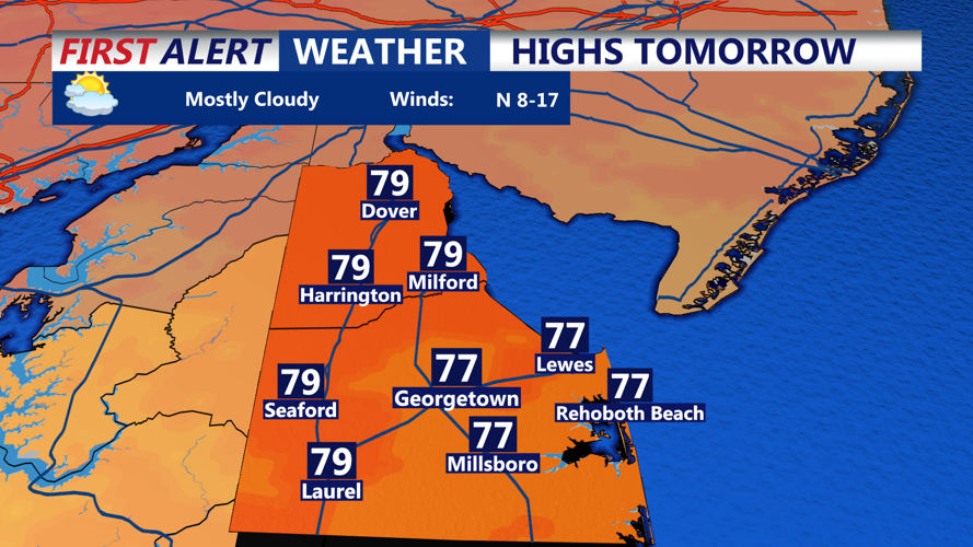 HIGHS TOMORROW SUSSEX