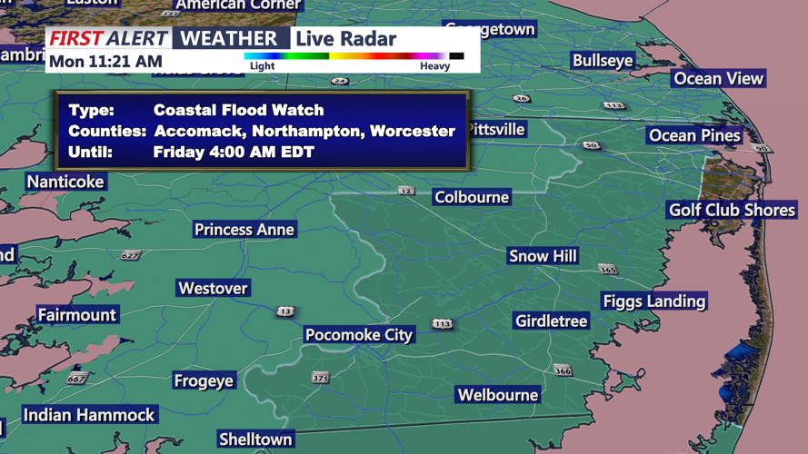COASTAL FLOOD WATCH - DORCHESTER/WICOMICO
