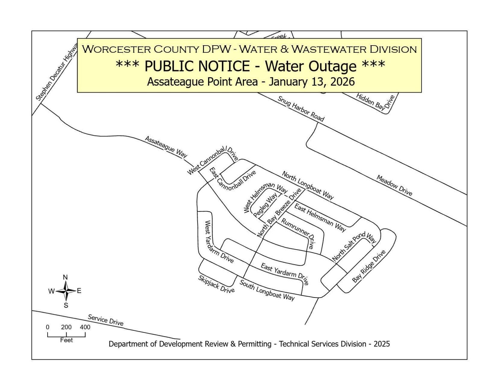 Temporary water outage planned for Assateague Point