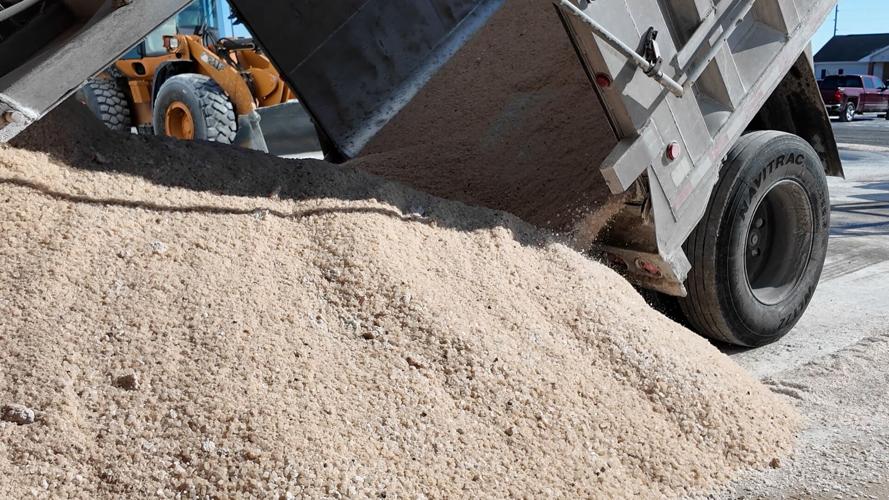 Salt dropped off at DelDOT yard
