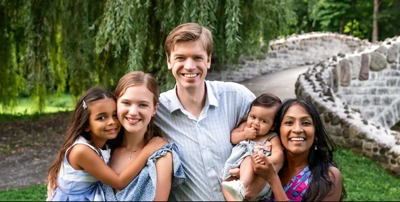 Collin O'Mara and his family