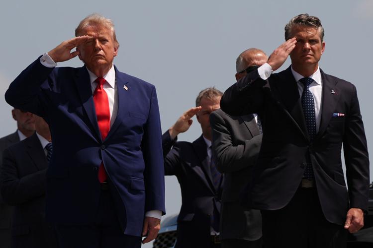 Trump attends transfer of fallen U.S. service members, in photos