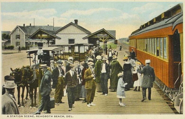 Station Scene Rehoboth Beach from The Milford Museum