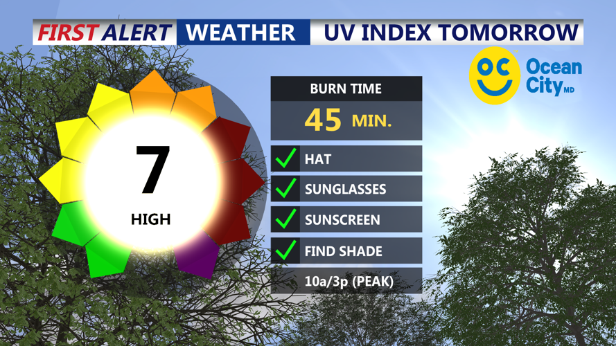 UV INDEX TOMORROW