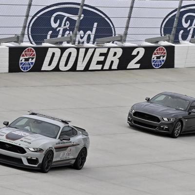 Race cars on the monster mile