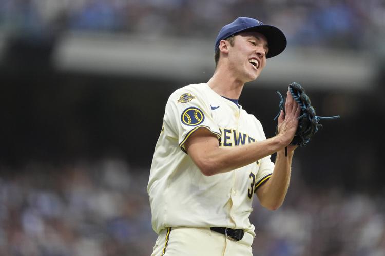 Dodgers Brewers Baseball