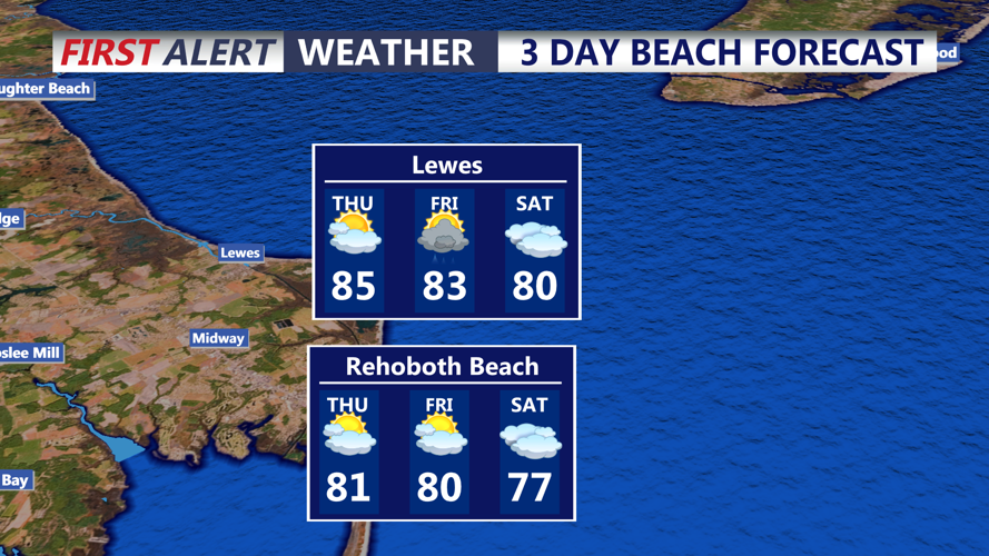 3 DAY BEACH FORECAST LEWES