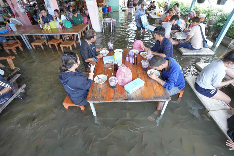Thailand Flooded Restaurant