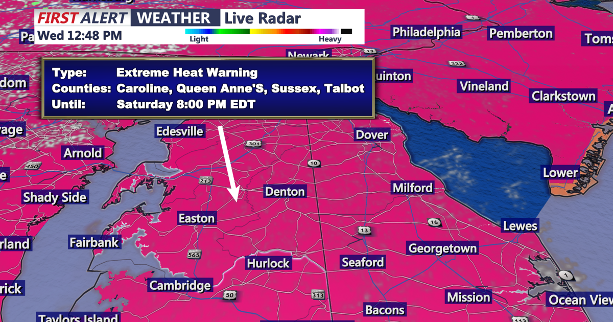 Dangerous Heat Builds Into Sussex County
