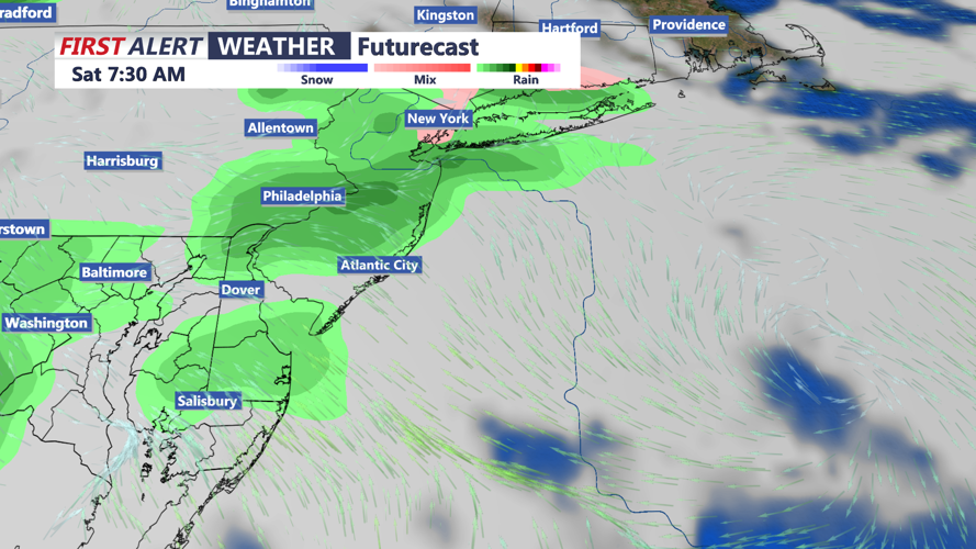 SATURDAY FUTURECAST EAST COAST