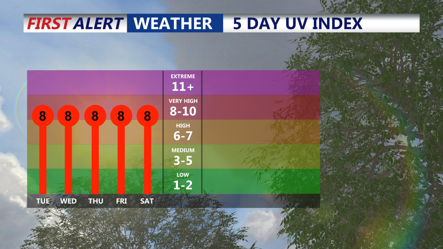 5 DAY UV INDEX