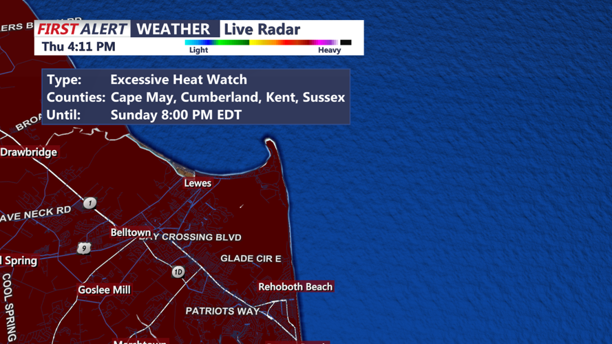 Late Heat Warning/Watch from National Weather Service