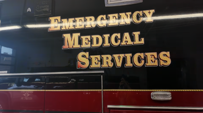 Photo of an EMS vehicle. 