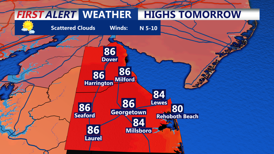 HIGHS TOMORROW SUSSEX