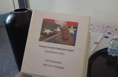 Sussex County Veterans Court Binder in Georgetown.
