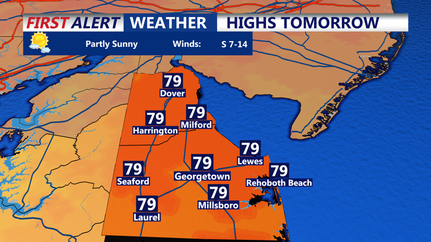 HIGHS TOMORROW SUSSEX